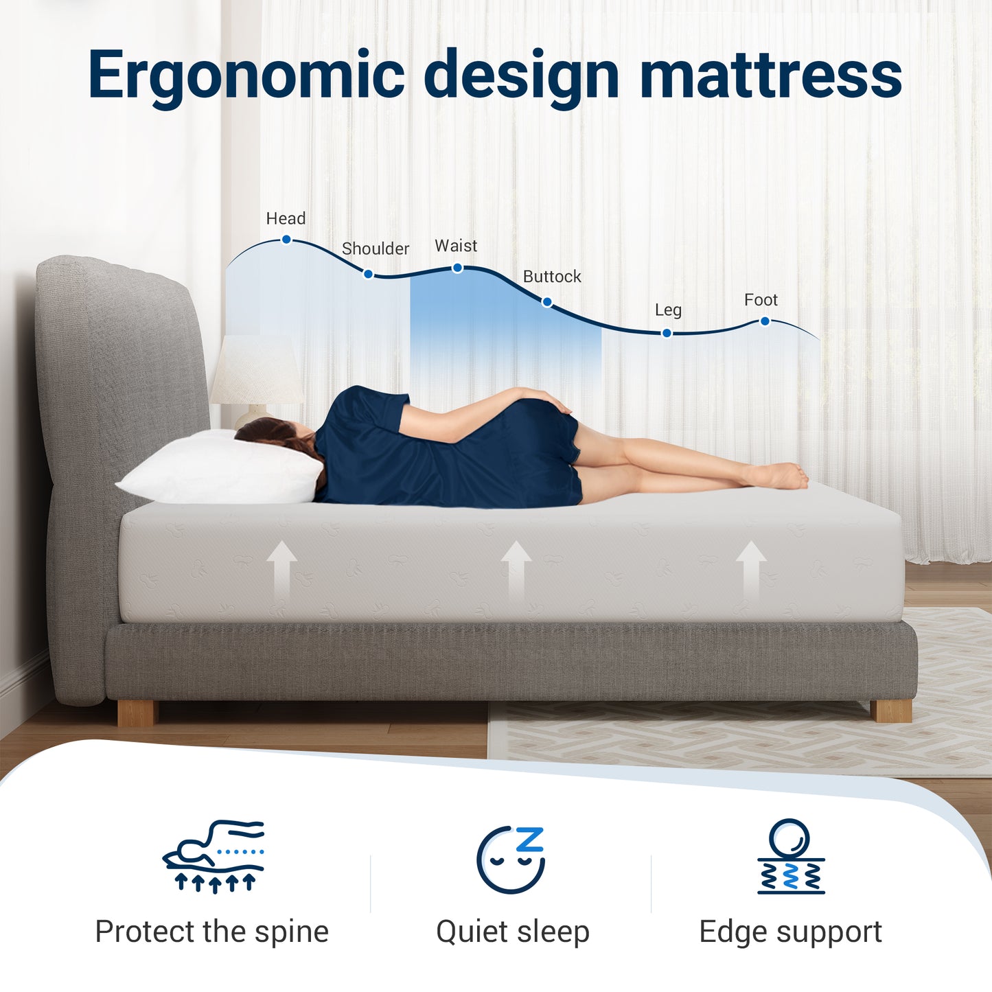 Avenco Snowflake Memory Foam Mattress