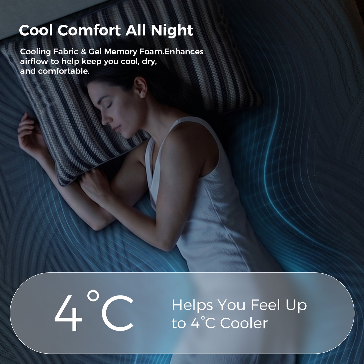 1518L Sweetnight CoolNest Memory Foam Mattress 13 inch