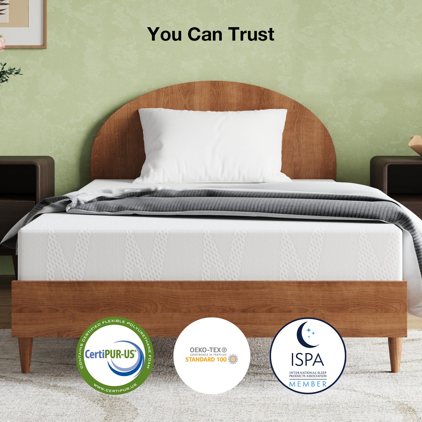 Novilla 6-in Queen Medium Memory Foam Mattress in a Box
