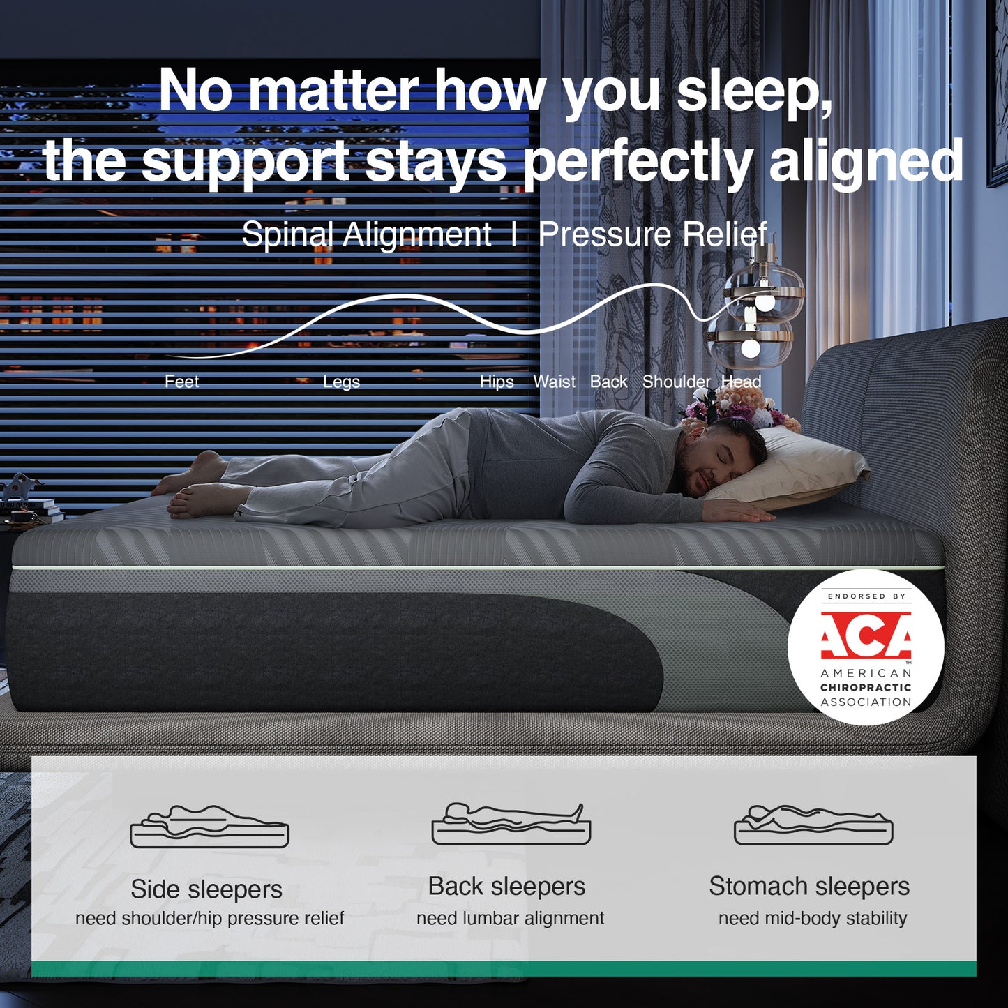 1053 Novilla AiryFlow Gel Memory Foam Mattress