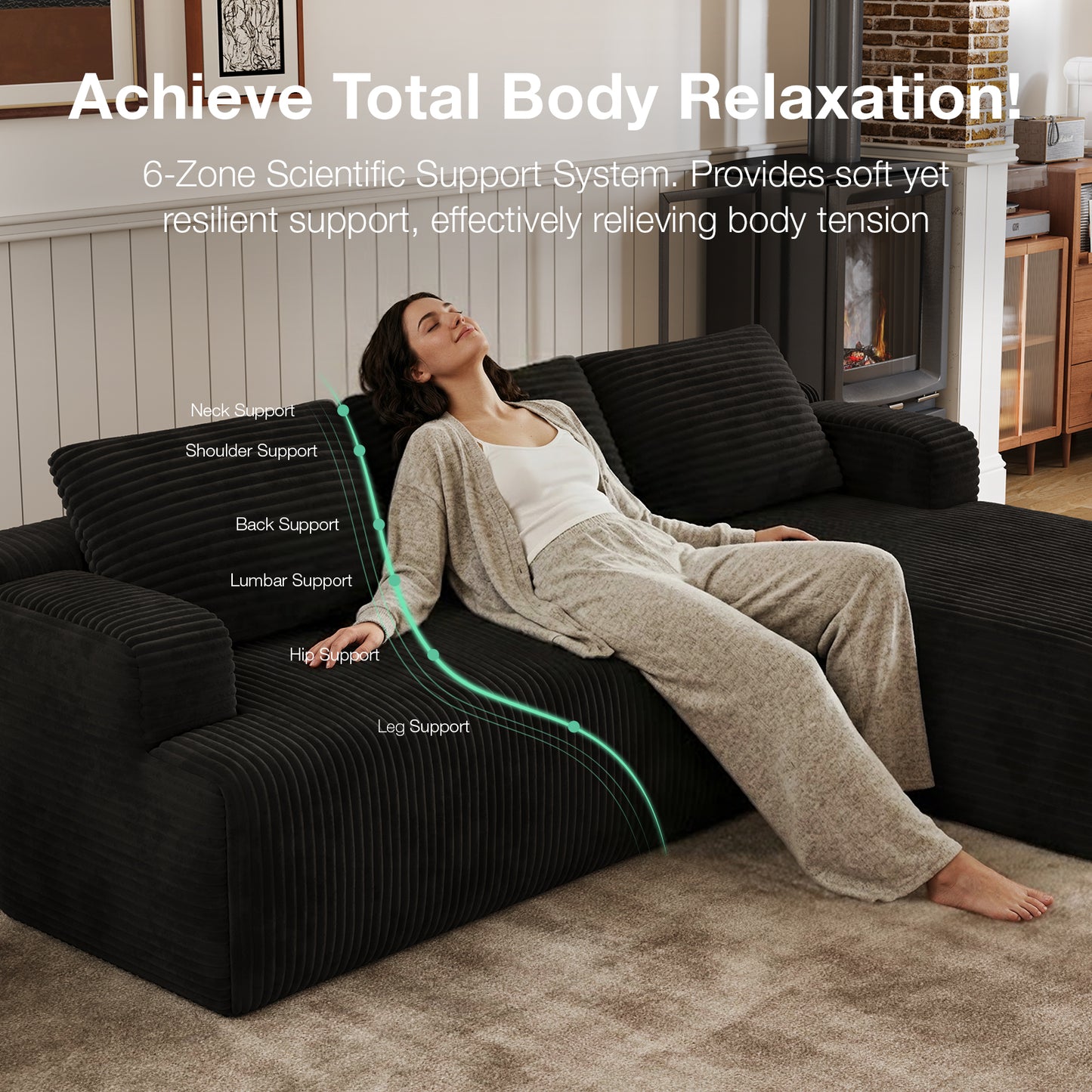 F65006 Novilla L-Shape Sectional Couches