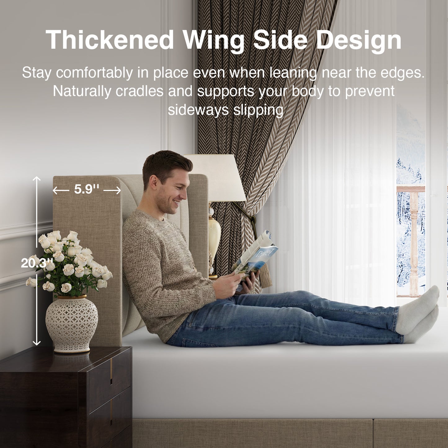 F12019 Novilla Bed Frame with Headboard