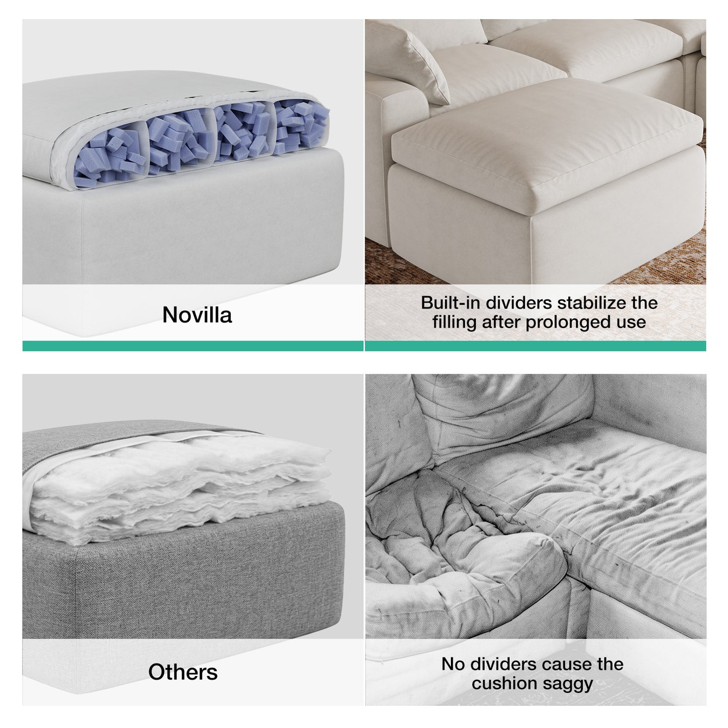 65005 Novilla Modern Sectional Sofa