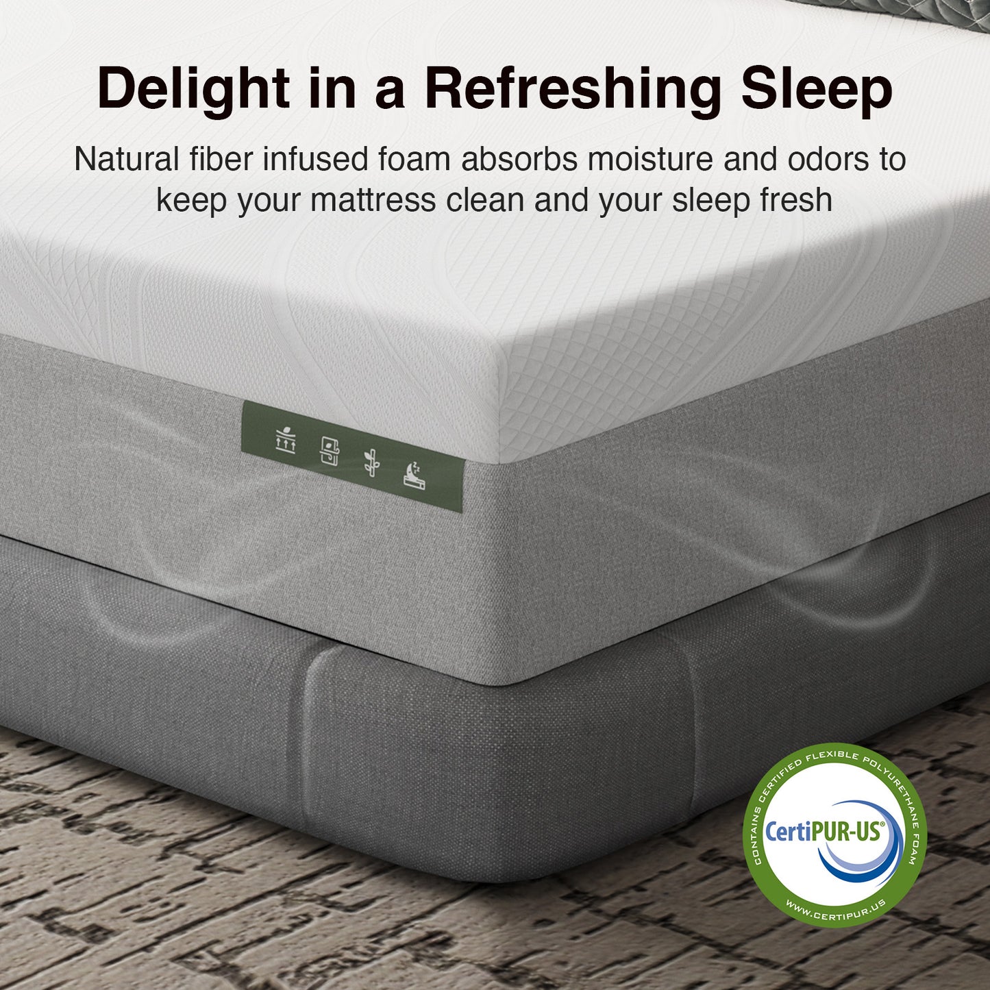 1047B Novilla Mattress 10 Inch, Gel Memory Foam Mattress Full in a Box with Cool-Touch Nylon Cover for Cool Night Sleep