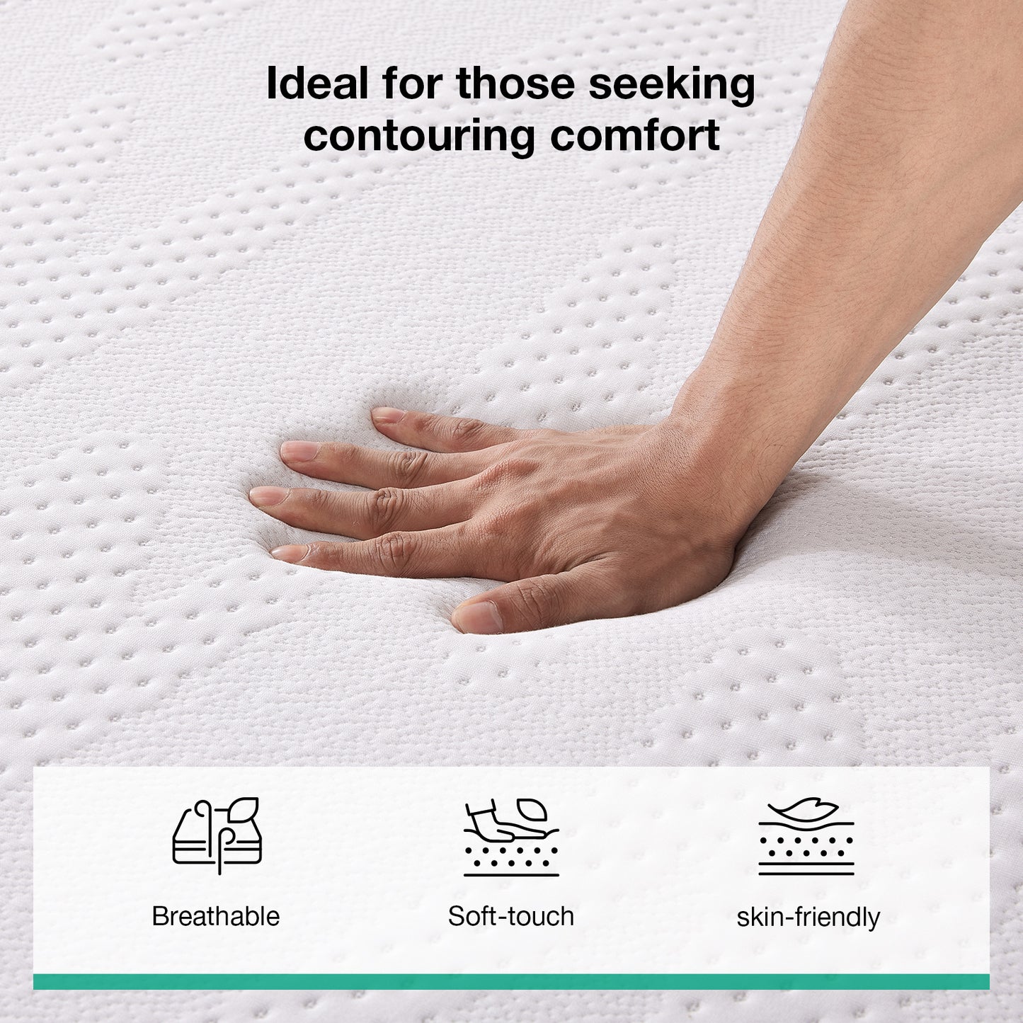 Novilla 6-in Queen Medium Memory Foam Mattress in a Box