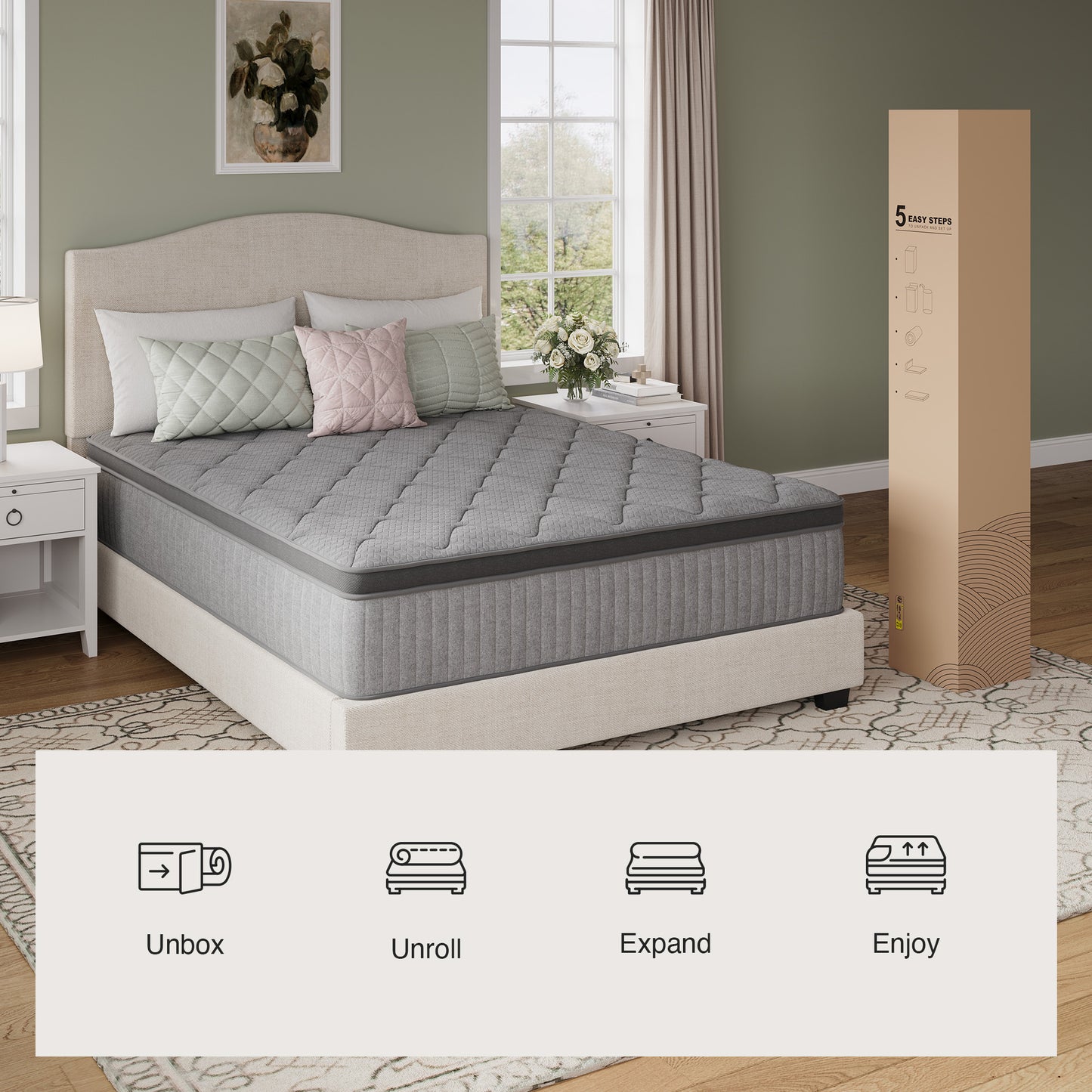 Avenco Noxa 8/10/12/14 inch Hybrid  Mattress